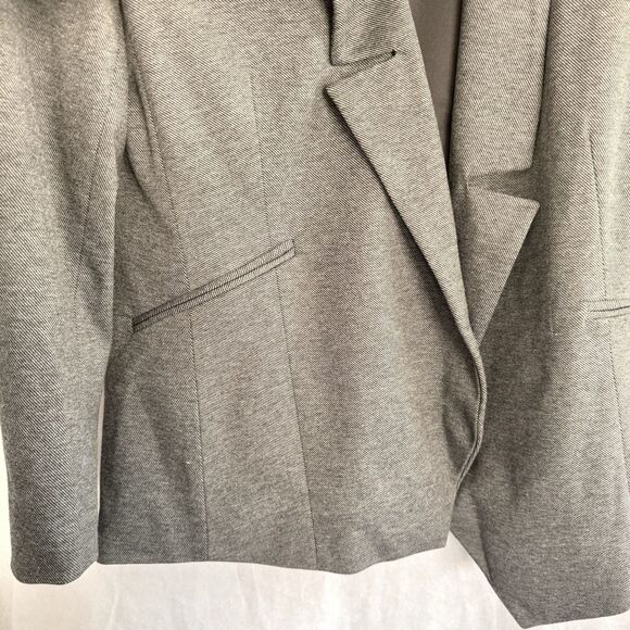 NWT Melissa McCarthy Seven7 Blazer Size M Open Front Gray Pockets Career Office - Picture 4 of 16